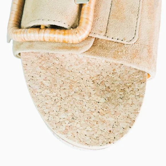 Veronica Beard Chessy Suede Slide Flatform Sandal 7M - Picture 4 of 11